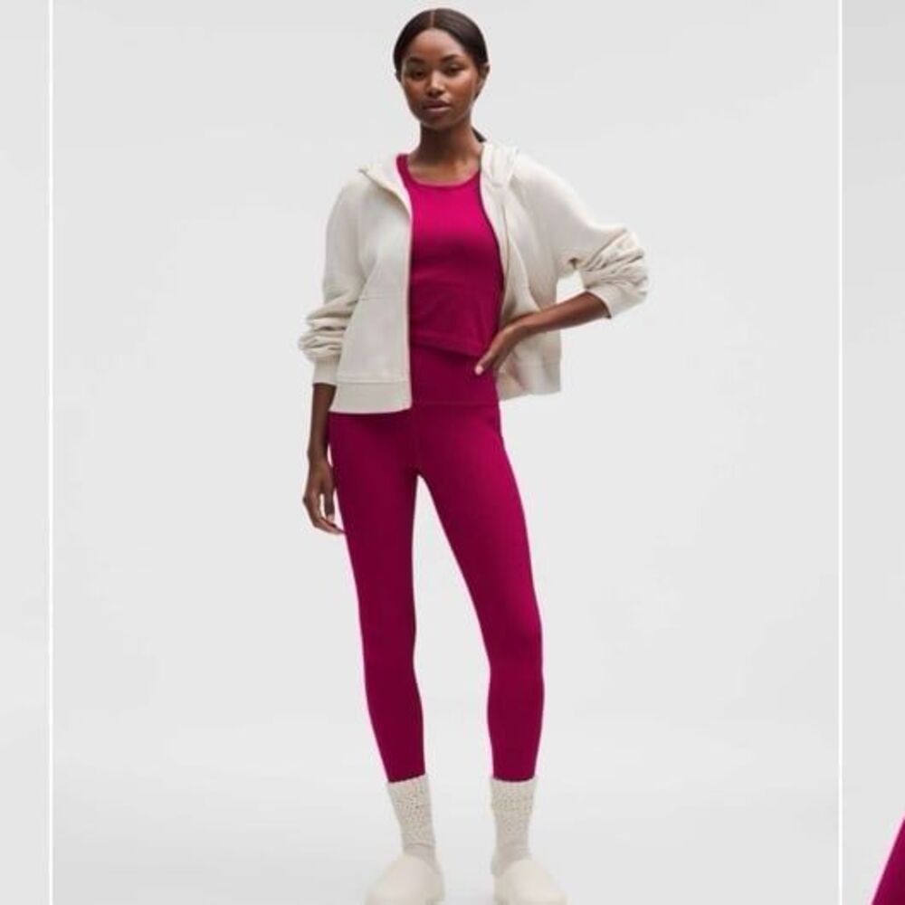 NWT Lululemon Align High-Rise Pant 25" Pockets Berry Rumble Size 4